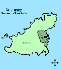 Guernsey: Karte von St. Peter Port 